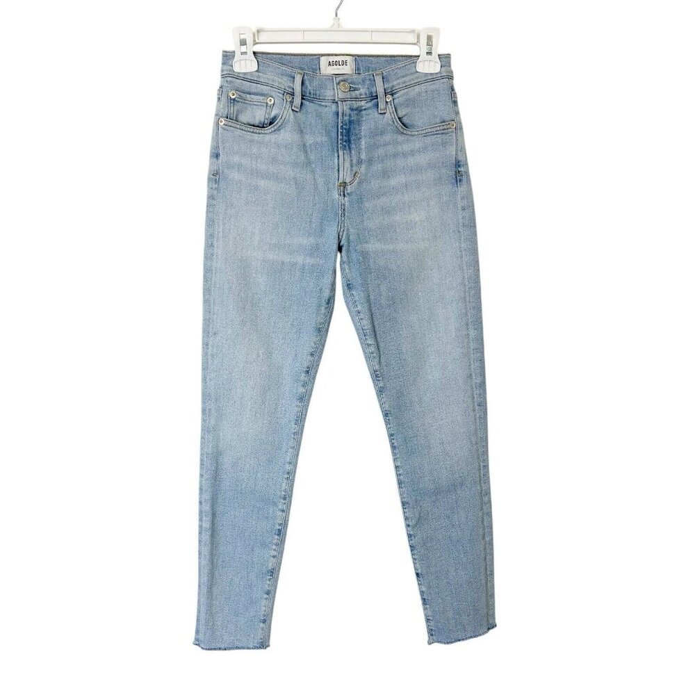 Agolde‎ Sophie High Rise Skinny Crop Jeans Womens Size 26 Light Wash